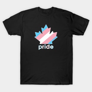 Transgender Pride Maple Leaf T-Shirt